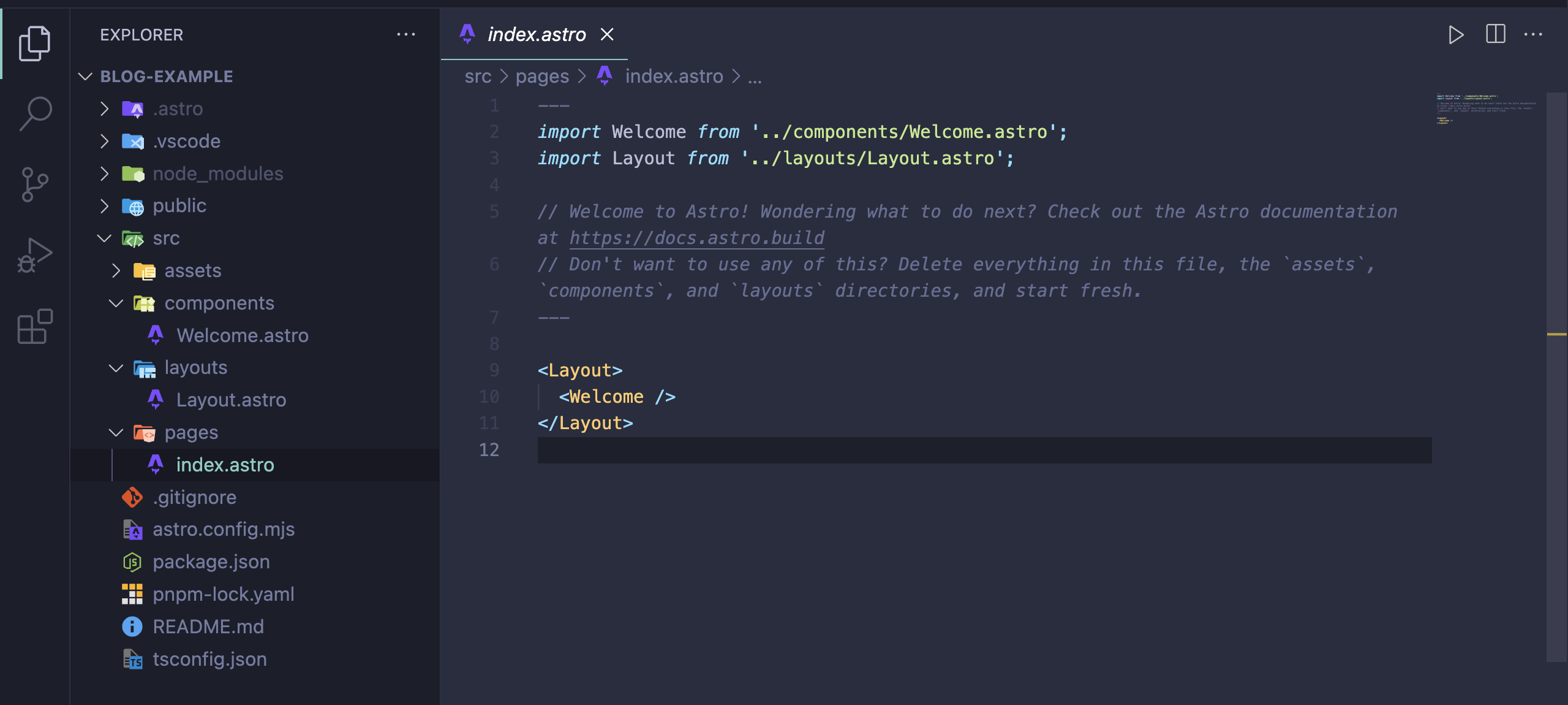 Astro專案資料夾架構